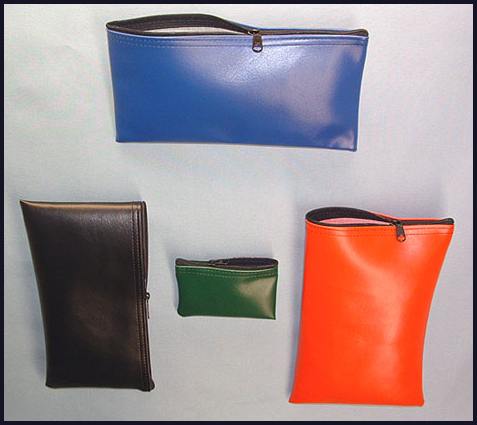 Zipper Wallets - Vinyl Bank Bags - Coin-Deposit Bags - Portfolio Bags