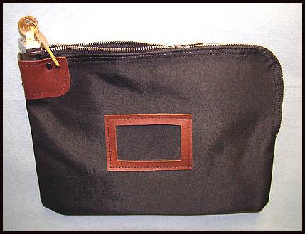 Money bag - Bank Bags - 6 Disc Pop-Up Lock Locking Zipper Bag